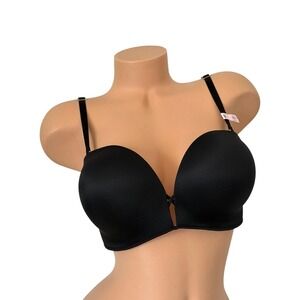Victoria's Secret 36D Bombshell Add 2 Cups Push Up Multi-way Demi Bra Black